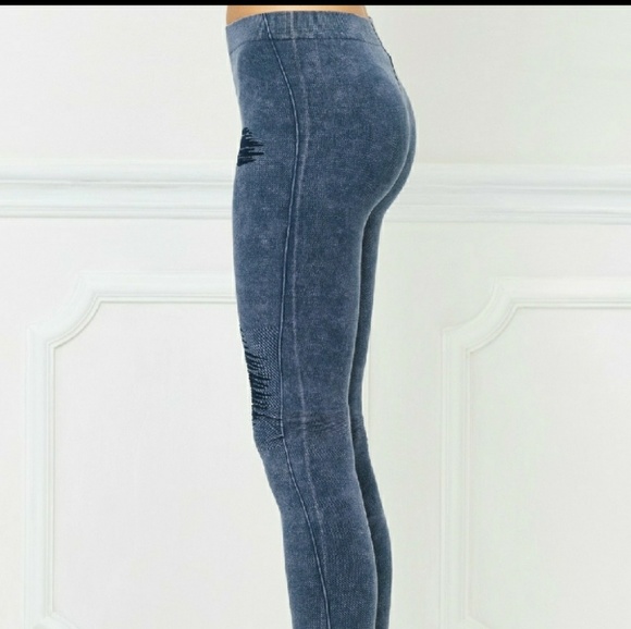 ❤ destroyed Moto leggings - Picture 3 of 5